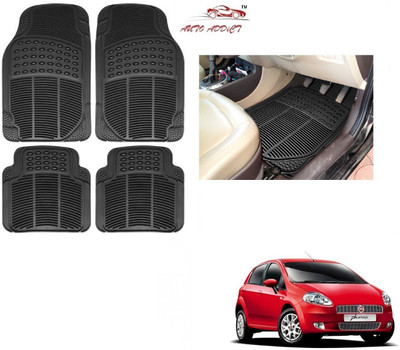 AuTO ADDiCT Rubber Standard Mat For  Fiat Punto(Black)