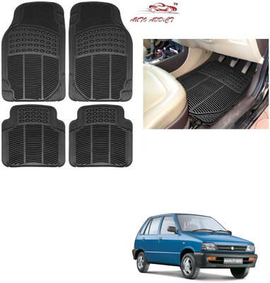 AuTO ADDiCT Rubber Standard Mat For  Maruti Suzuki 800(Black)