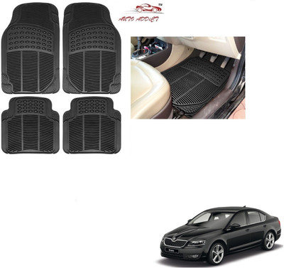 AuTO ADDiCT Rubber Standard Mat For  Skoda Octavia(Black)