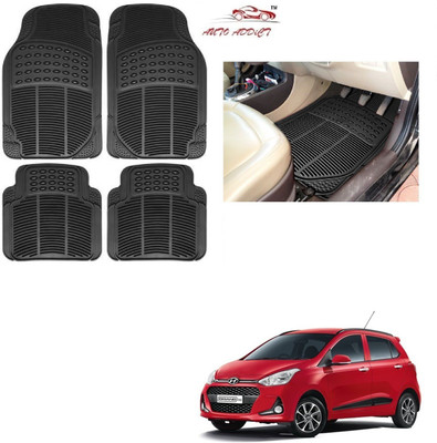 AuTO ADDiCT Rubber Standard Mat For  Hyundai Grand i10(Black)