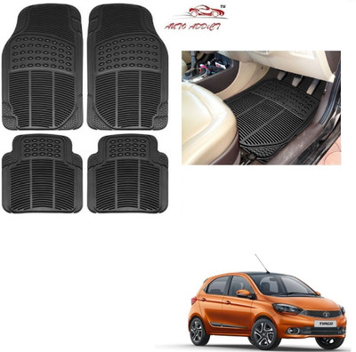 AuTO ADDiCT Rubber Standard Mat For  Tata Tiago(Black)