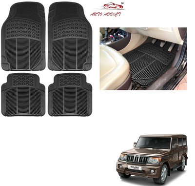 AuTO ADDiCT Rubber Standard Mat For  Mahindra Bolero(Black)