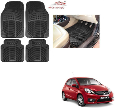 AuTO ADDiCT Rubber Standard Mat For  Honda Brio(Black)
