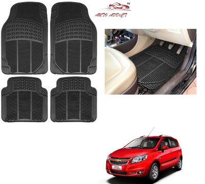 AuTO ADDiCT Rubber Standard Mat For  Chevrolet Sail Hatchback(Black)