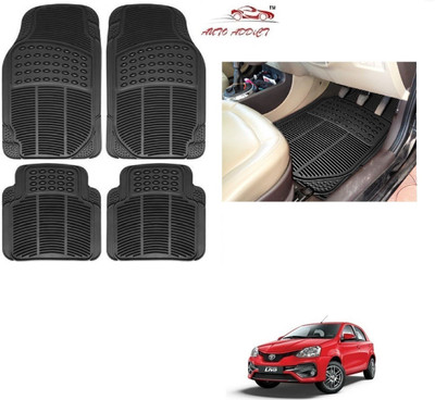 AuTO ADDiCT Rubber Standard Mat For  Toyota Etios Liva(Black)