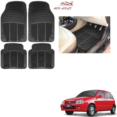 AuTO ADDiCT Rubber Standard Mat For  Maruti Suzuki Zen(Black)