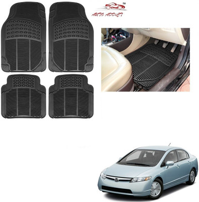 AuTO ADDiCT Rubber Standard Mat For  Honda Civic(Black)