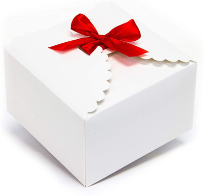 BAKEFY Food Storage Takeaway Box/ Meal Box Paper Packaging Box(Pack of 20 White)