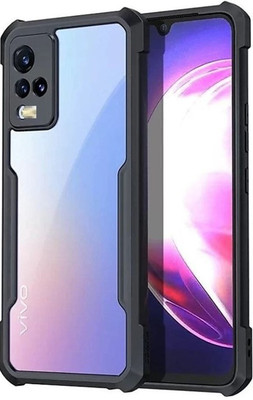 Flipkart SmartBuy Back Cover for Vivo Y21, Vivo Y21 2021, Plain, Case, Cover(Black, Transparent, Camera Bump Protector)