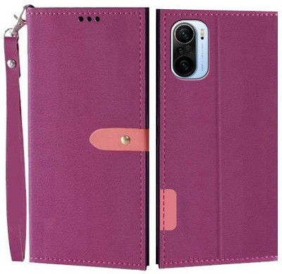 Krofty Wallet Case Cover for Mi 11X, Mi 11X Pro 5G(Pink, Cases with Holder, Pack of: 1)