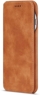 realtech Flip Cover for Apple iphone 13 Pro Max (6.7 Inch)(Brown, Magnetic Case, Pack of: 1)
