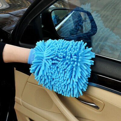 SHA Microfiber Vehicle Washing  Washing Mitt Hand Glove(Pack Of 1, 605 GSM)