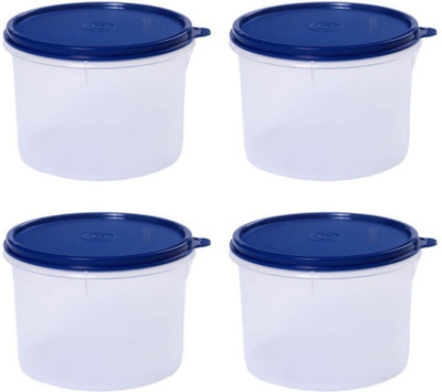 Signoraware Plastic Utility Container  - 1.1 L(Pack of 4, Blue, White)