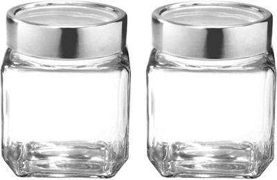 MOOZICO Glass Fridge Container  - 500 ml(Pack of 2, Clear)
