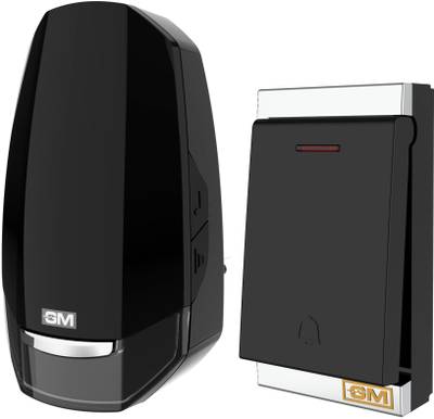 GM 4094 Gusto Plug-In Wireless Doorbell with Battery-Less Remote, 32 Selectable Melodies, Volume Control, Shuffle Function &amp; Flashing Light Wireless Door Chime