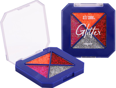 s.f.r color 4 Multicolor Mini Glitter Eyeshadow Palette*A_02 8 g(Multi color)