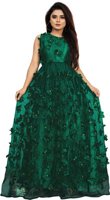 GUNHILD Flared/A-line Gown(Green)