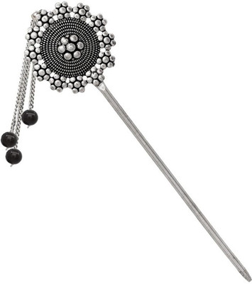 JAIPAR MART VLHP28BLK Hair Pin(Black, Silver)
