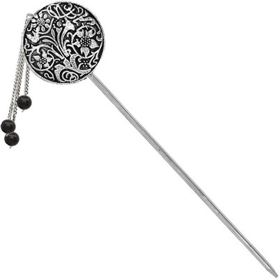 JAIPAR MART VLHP6BLK Hair Pin(Black, Silver)