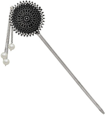 JAIPAR MART VLHP26PRL Hair Pin(Silver, Black)