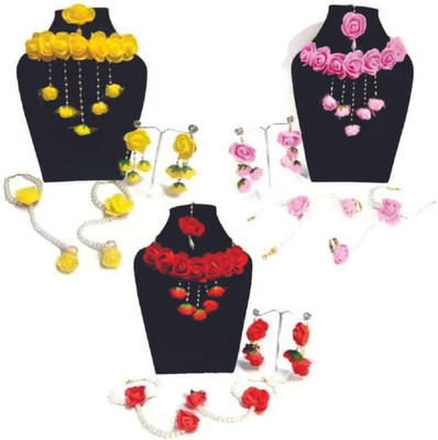 style revolver Fabric Multicolor Jewellery Set(Pack of 1)
