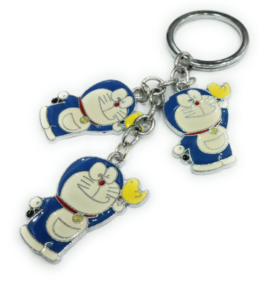 swagtreg Metallic Triple Doraemon Key Chain