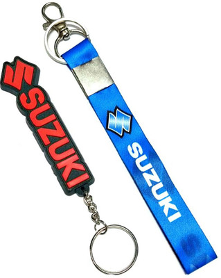 Meeko.com blue suzuki tag & rubber key chain 01 Key Chain