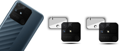 HIRDESH Back Camera Lens Glass Protector for REALME NARZO 50A.(Pack of: 2)