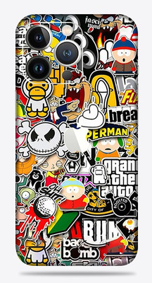 OggyBaba apple iphone 13 pro Mobile Skin(Sticker Bombing Skin Matte Finish)