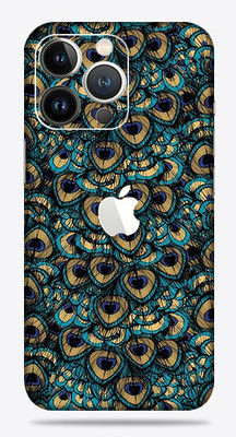 OggyBaba apple iphone 13 pro Mobile Skin(Peacock Feather Skin Matte Finish)