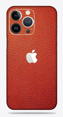 OggyBaba apple iphone 13 pro Mobile Skin(Charming Red Leather Skin Matte Finish)