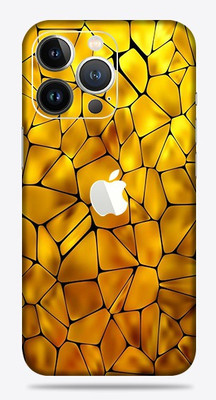 OggyBaba apple iphone 13 pro Mobile Skin(Yellow Pebbles Skin Matte Finish)