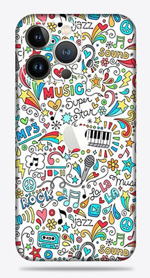 OggyBaba apple iphone 13 pro Mobile Skin(Music Graffiti Skin Matte Finish)