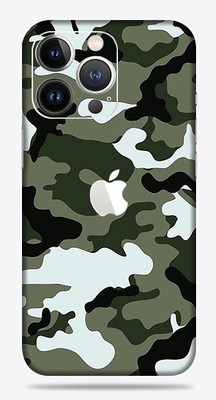 OggyBaba apple iphone 13 pro Mobile Skin(Winter Army Camouflage Skin Matte Finish)