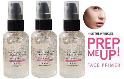 BTNT PRIME SKIN BASE VISAGE GEL PRIMER FOR ALL PACK OF 3 Primer  - 105 ml(TRANSPARENT)