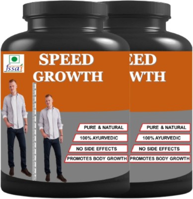 Hindustan Ayurveda Speed Growth Height Increase Powder (100g Chocolate) Pack Of 2) Weight Gainers/Mass Gainers(100 g, Chocolate)