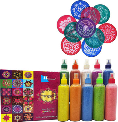 Ascension Pack of 20 Rangoli Powder(Multicolor)