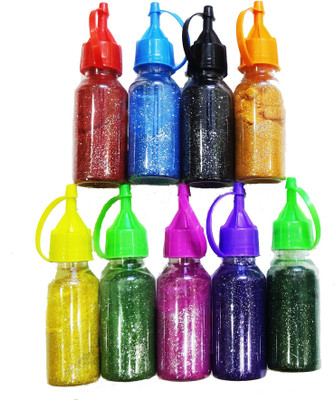 Dhinchak Pack of 9 Rangoli Powder(Multicolor)