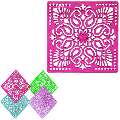 Ascension 6 Different Design Draw Rangoli Making Kit Rangoli Stamp Om Swastik Flower 12x12 Multi Designs Colourful Rangoli Designs Rangoli Making Stencils Rangoli Stencil