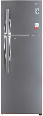 LG 335 L Frost Free Double Door 2 Star Refrigerator(Shiny Steel, GL-S372RPZY)