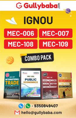 Gullybaba IGNOU MA Economics (Latest Edition) MEC-6|MEC-7|MEC-108|MEC-109 In English 2nd COMBO Of IGNOU Help Books With Solved Previous Years Question Papers And Important Exam Notes(Paperback, Gullybaba.com Panel) Gullybaba IGNOU MA Economics (Latest Edition) MEC-6|MEC-7|MEC-108|MEC-109 In English 2nd COMBO Of IGNOU Help Books With Solved Previous Years Question Papers And Important Exam Notes(Paperback, Gullybaba.com Panel)