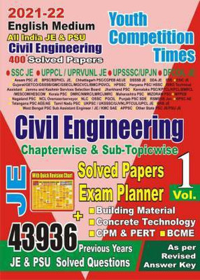 English Medium : Civil Engineering Chapter-Wise Solved Papers/Exam Planner Vol 1 With Formula Chart (Paperback, Yct Books) JE(Paperback, Hindi, YCT)