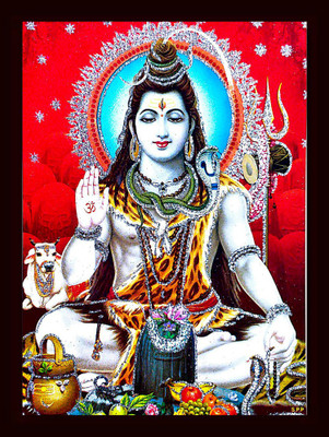 SUNINOW SHIV JI | BHOLENATH | SHIV SANKAR PHOTO FRAME FOR POOJA GHAR Religious Frame