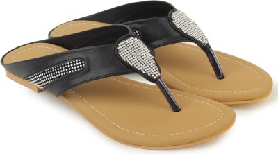 Shezone Women Flats(Black , 39 Euro)