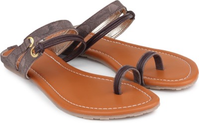 Shezone Women Flats(Brown , 36 Euro)