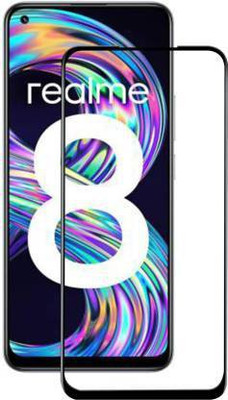 kentop Edge To Edge Tempered Glass for Realme 8(Pack of 1)