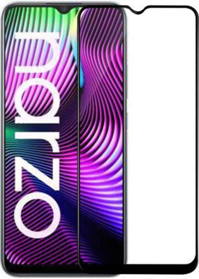 DMJHP Edge To Edge Tempered Glass for Realme Narzo 30A(Pack of 1)