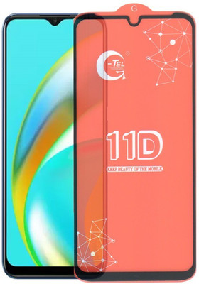 Bigil Edge To Edge Tempered Glass for Realme C12(Pack of 1)