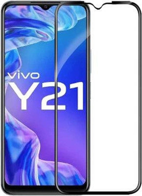 DMJHP Edge To Edge Tempered Glass for Vivo Y21 2021(Pack of 1)