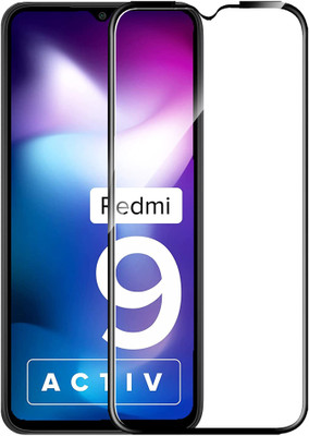 HUPSHY Edge To Edge Tempered Glass for REDMI 9 Activ(Pack of 1)